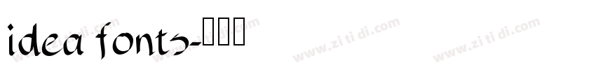 idea fonts字体转换
